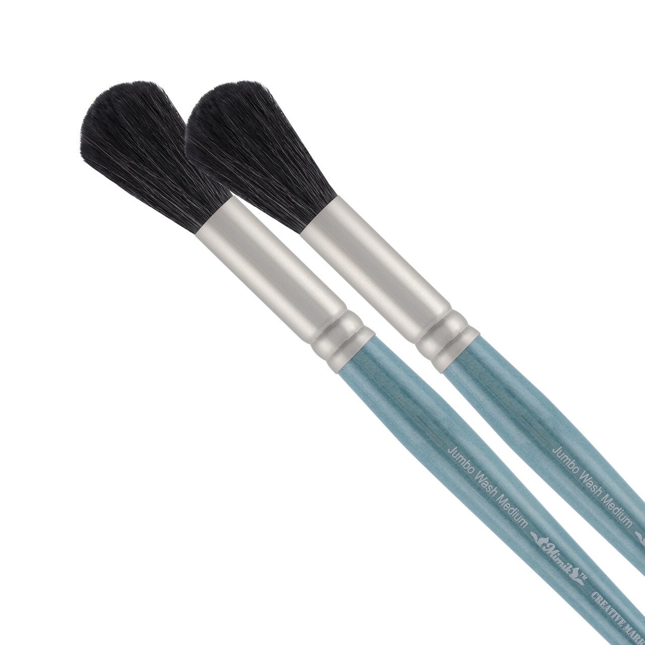 Mimik Professional Watercolor Brushes -Washmate - Synthetic Squirrel Hair - Natural Bristle Artist Brushes for Watercolors, Gouache & Acrylics - Imitates Natural Squirrel and Sable Hair